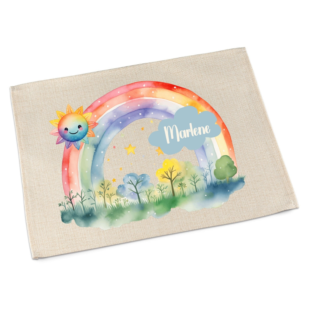 Tischset Regenbogen – Platzdeckchen für Kinder
