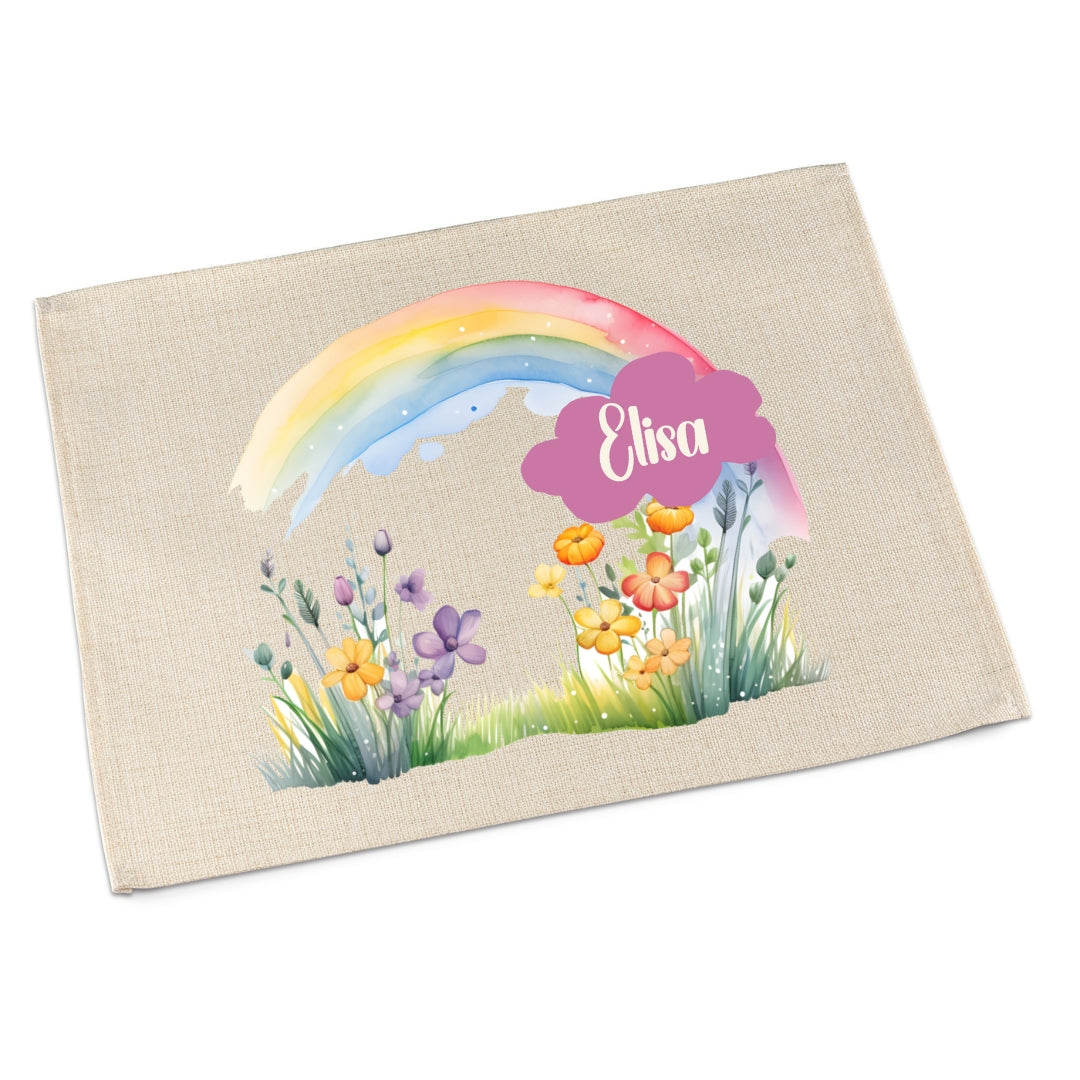 Tischset Regenbogen – Platzdeckchen für Kinder