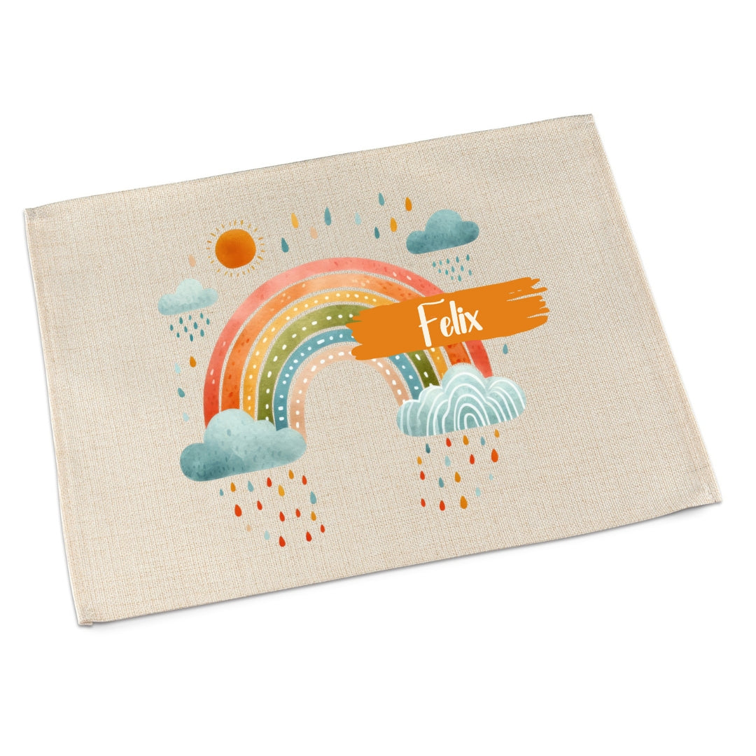 Tischset Regenbogen – Platzdeckchen für Kinder