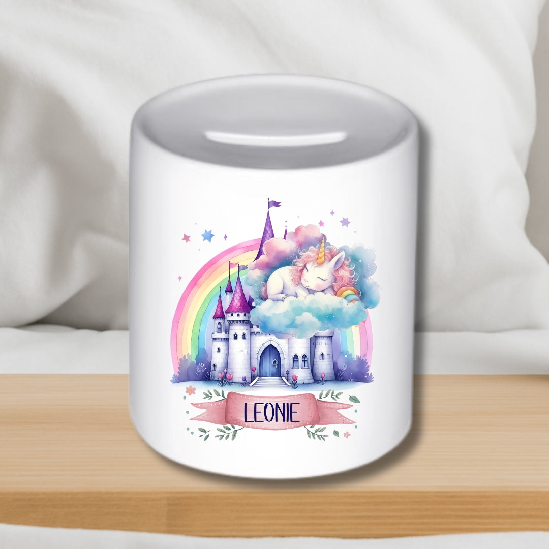 Spardose Einhorn – Personalisiert mit Namen