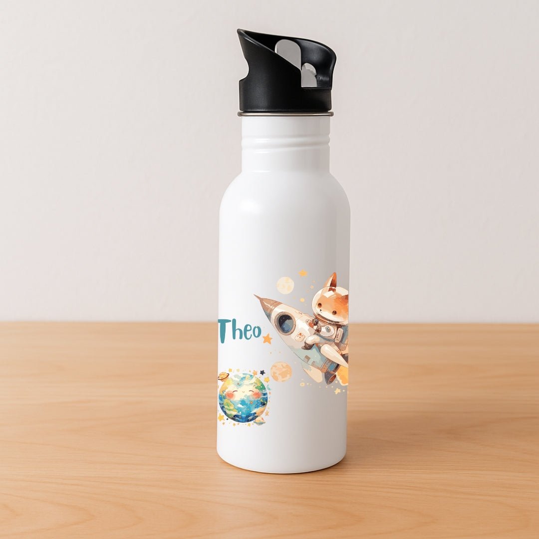 Personalisierte Kinder Trinkflasche Weltall Motive