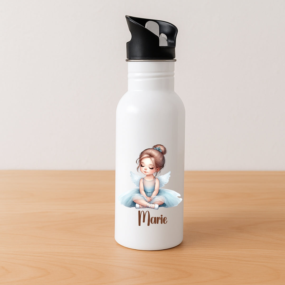 Personalisierte Kinder Trinkflasche Ballerina Motive