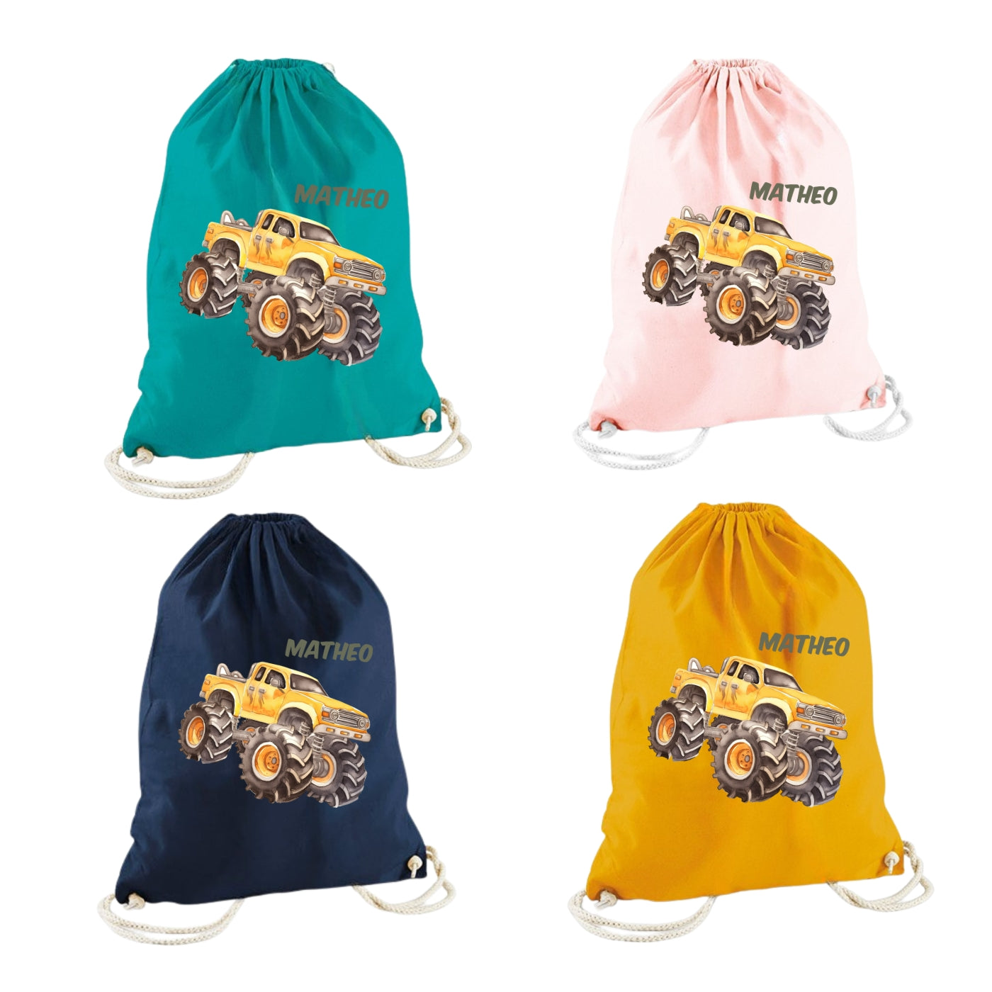 Personalisierter Turnbeutel für Kinder mit Namen