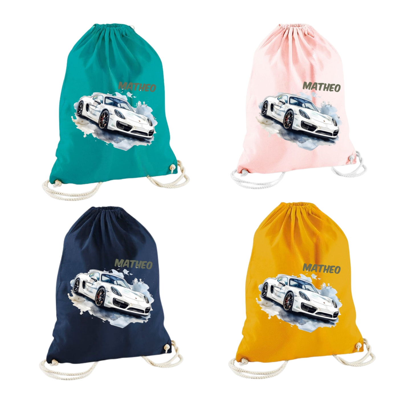 Personalisierter Turnbeutel für Kinder mit Namen