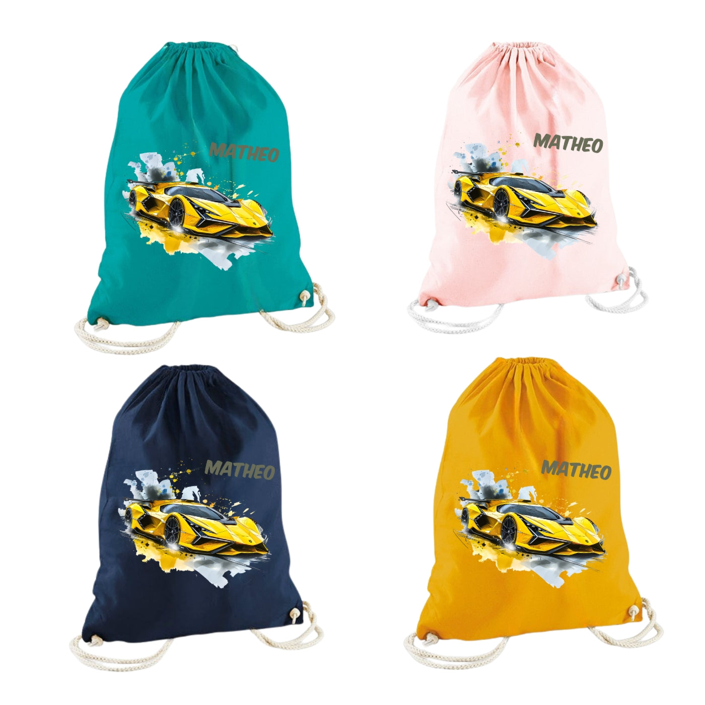 Personalisierter Turnbeutel für Kinder mit Namen