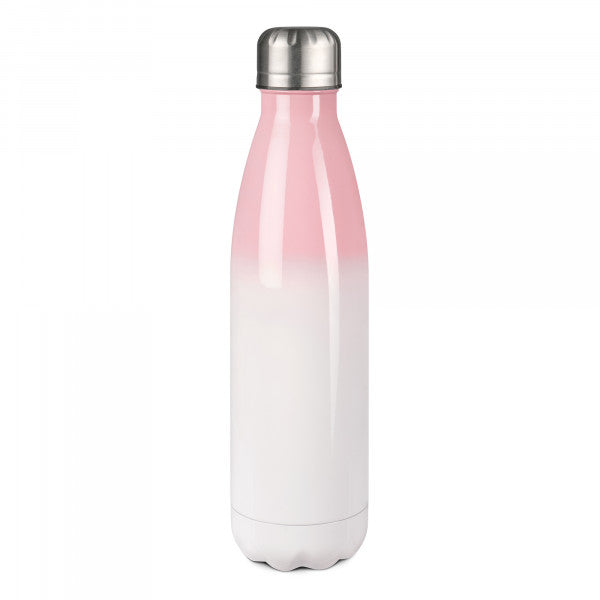 Kinder Trinkflasche Rosa mit Namen – Waldtiere: Elch, Pinguin, Eisbär & Fuchs – Isolierte Wasserflasche, Weihnachtsgeschenk