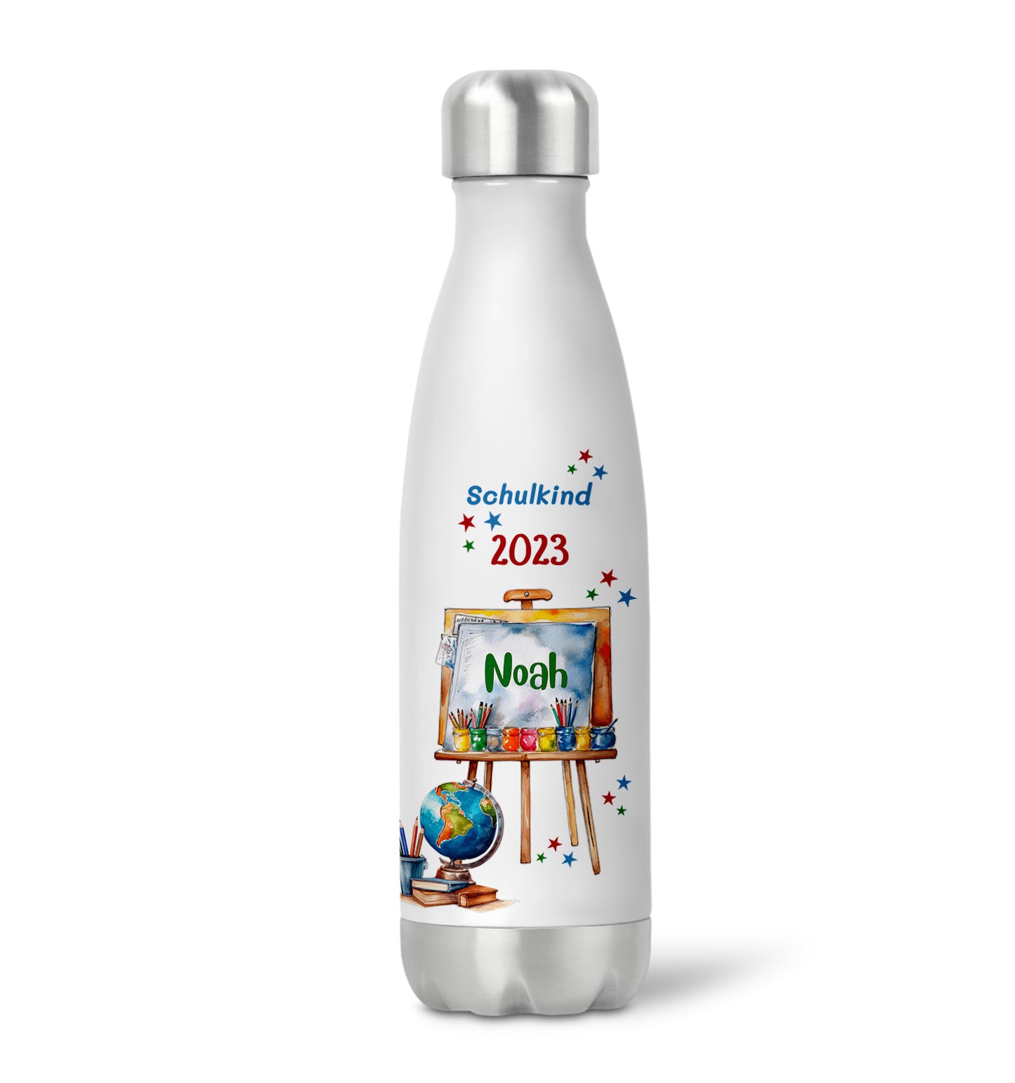 trinkflasche geschenk schulkind einschulung wolga-kretiv