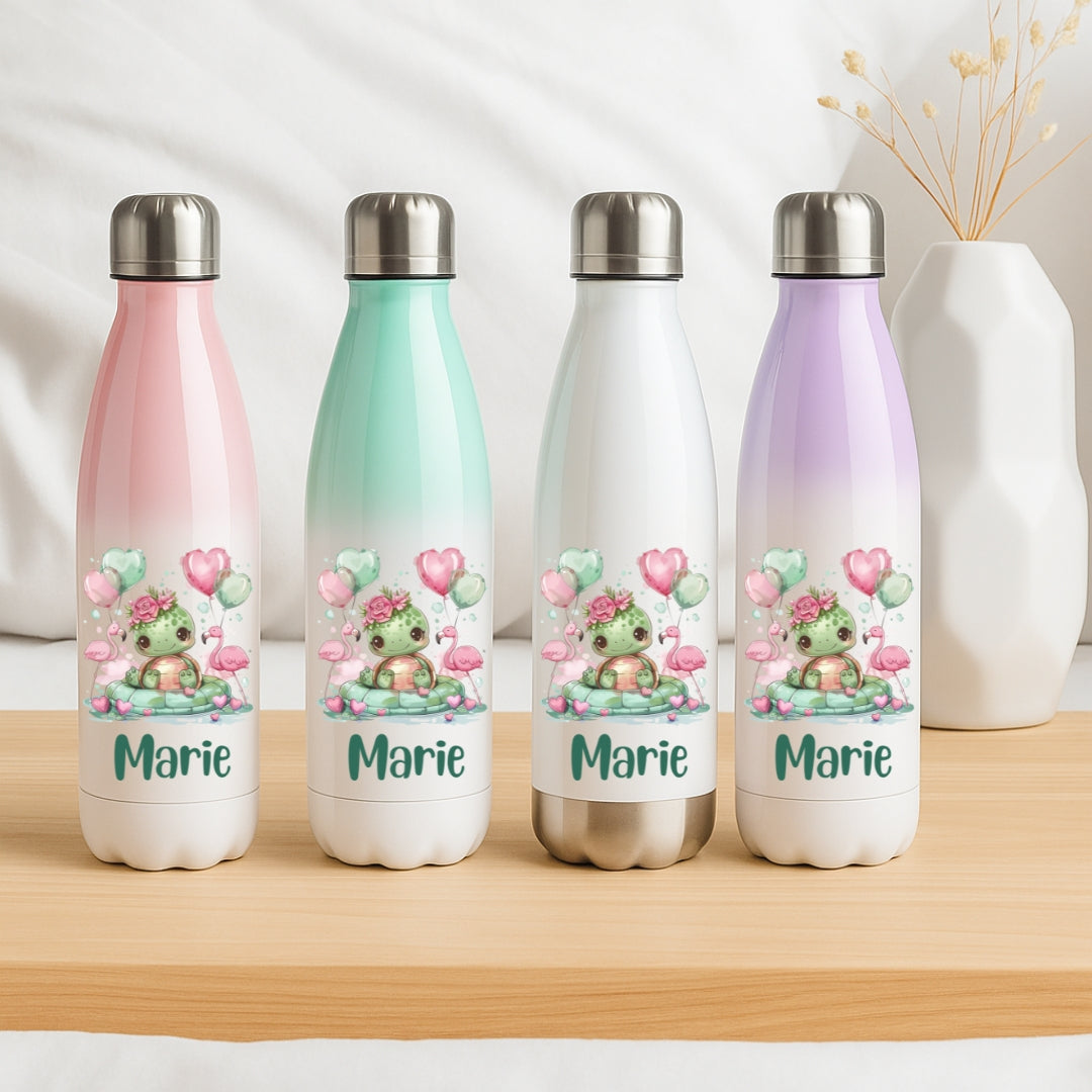 Kinder Trinkflasche – Grüne Tierchen Motive