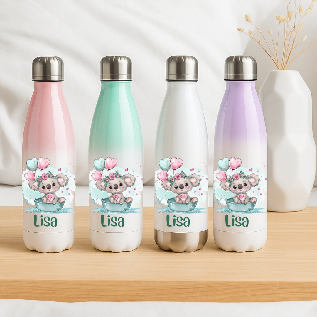 Kinder Trinkflasche – Grüne Tierchen Motive