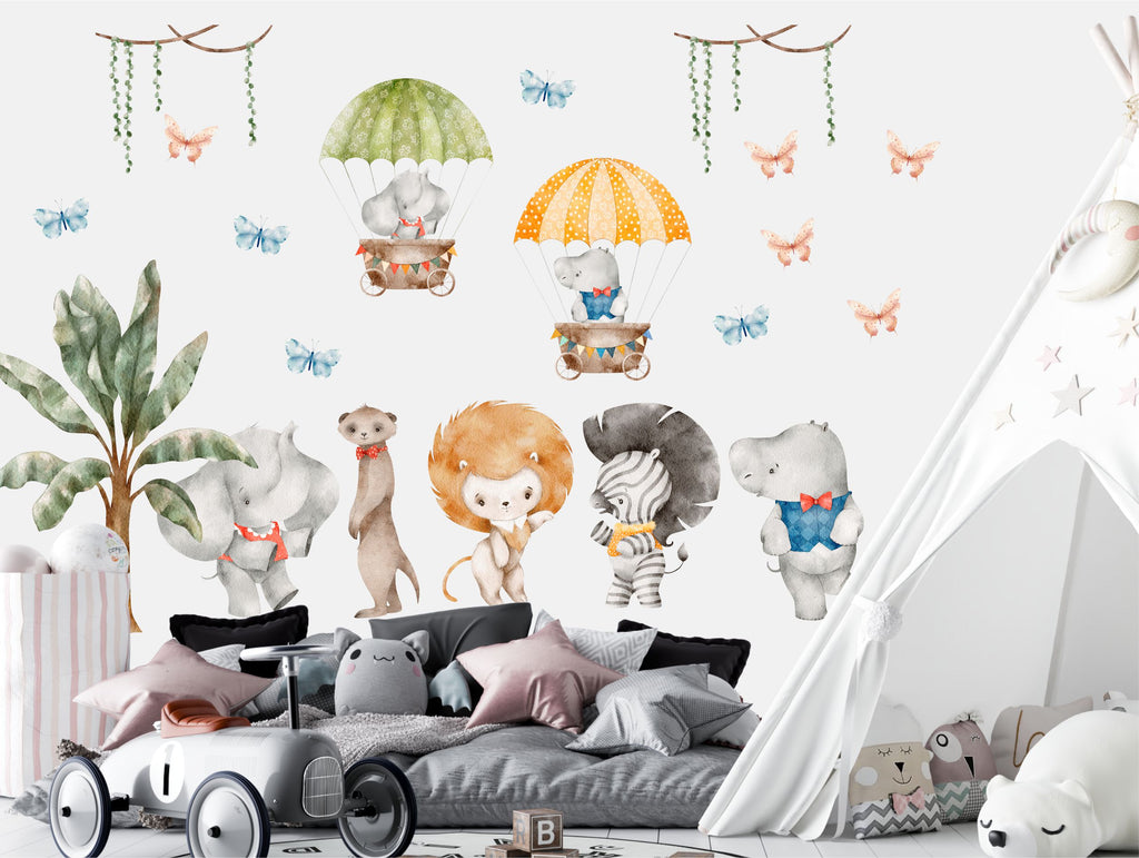 Wandsticker für Kinderzimmer mit Tiermotiven – wolga-kreativ