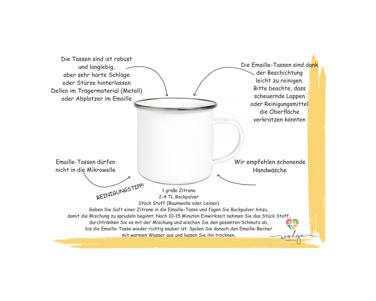 Emaille Tasse Weltraum mit Name - wolga-kreativ