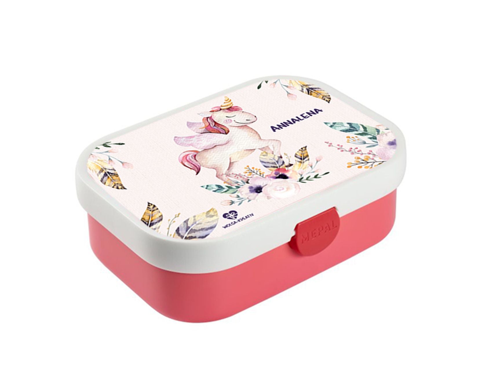 personalisierte Brotdose Bentobox Einhorn Boho Lunchbox Name wolga-kreativ