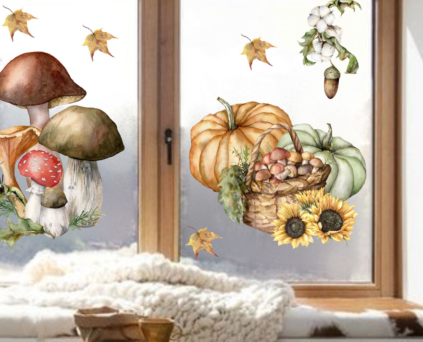 fenstersticker herbst kürbis wolga-kreativ