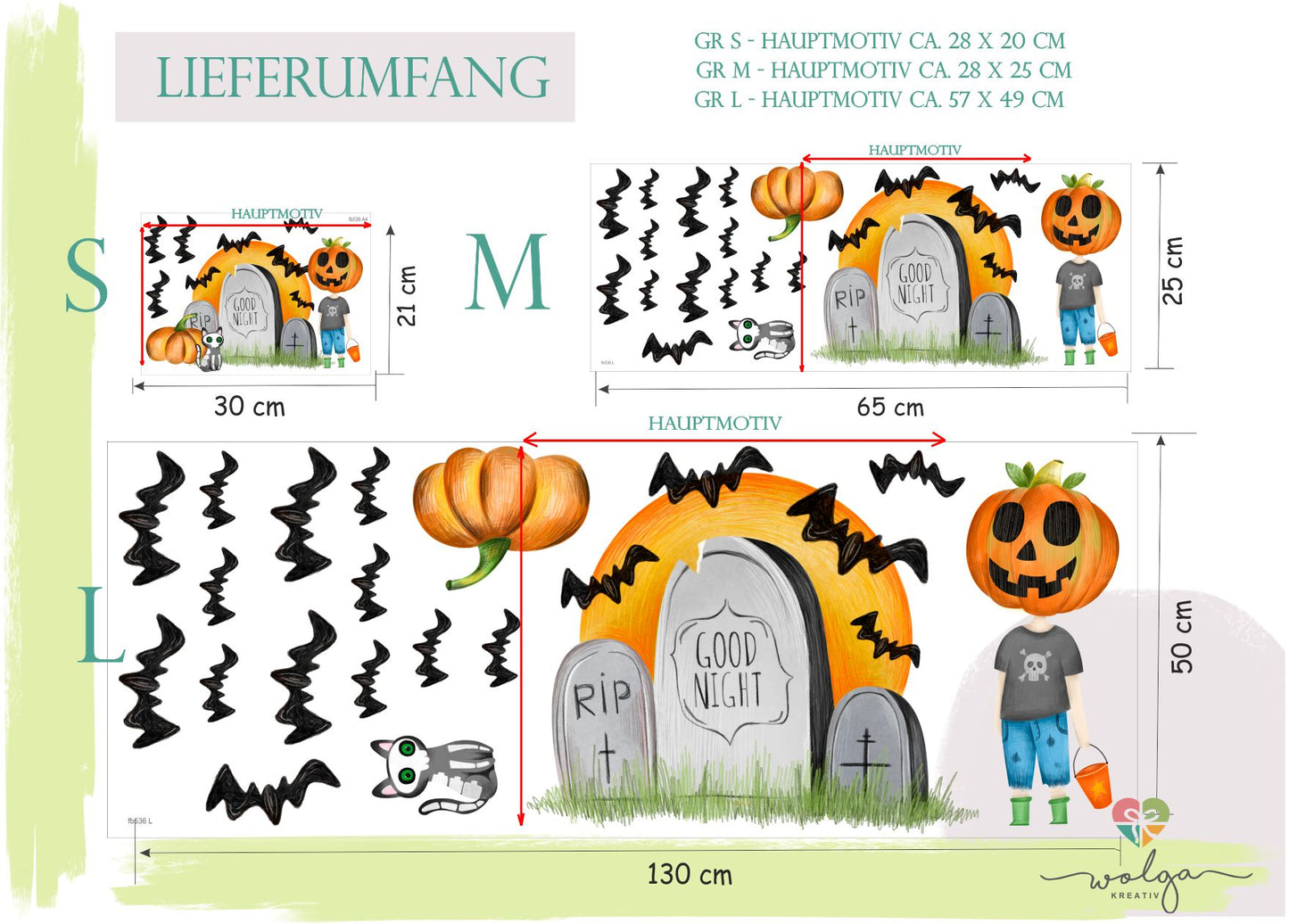 fensterdeko halloween kinderzimmer wolga-kreativ