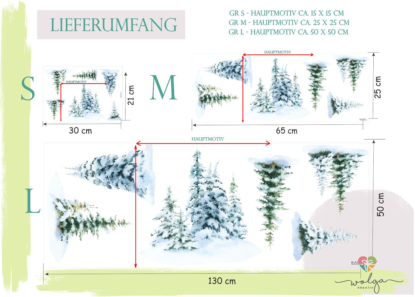 Fenstersticker Winter Tannenbaum