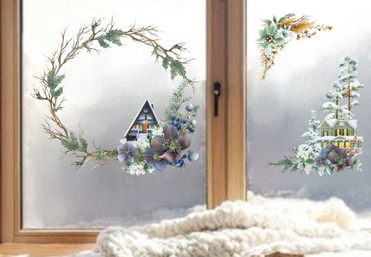 fensterbild fenstersticker winter advent weihnachten wolga-kreativ