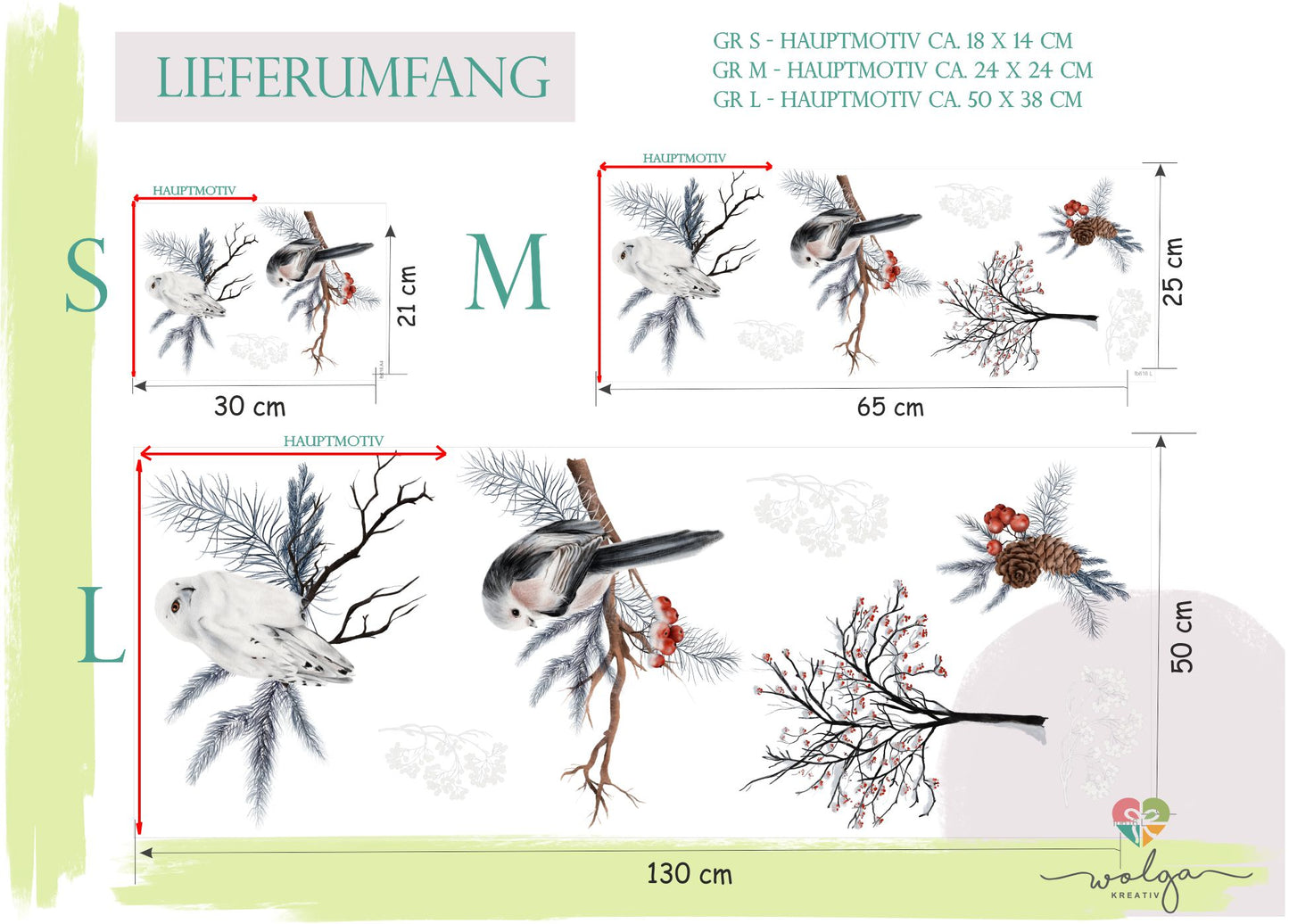 Fensteraufkleber Winter Bussard