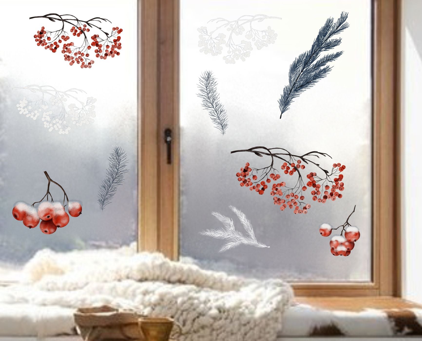 fensterbild fenstersticker fensteraufkleber winter advent wolga-kreativ