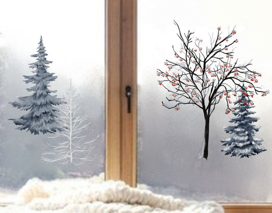 fensterbild fenstersticker fensteraufkleber winter advent wolga-kreativ