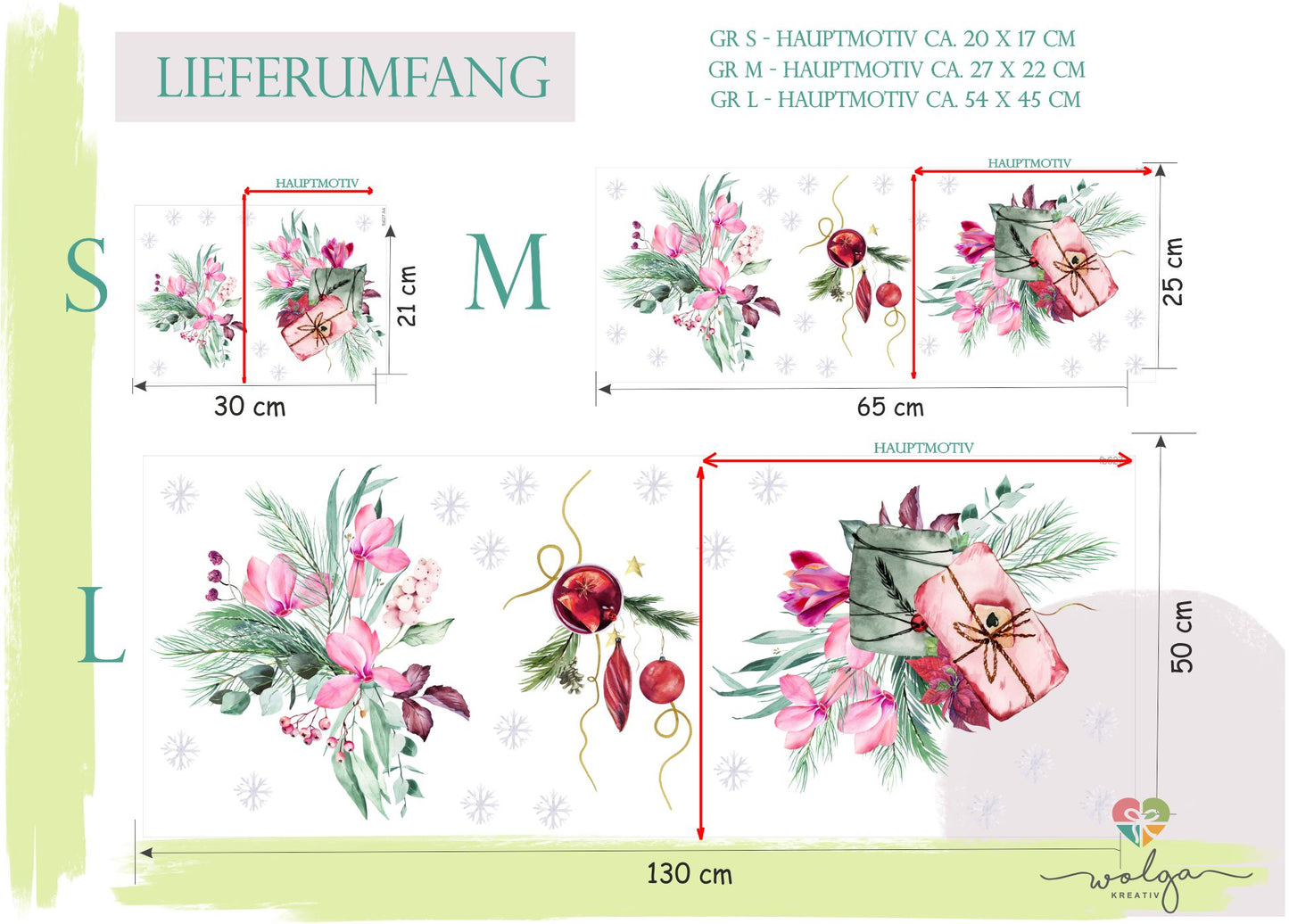 Fensteraufkleber Weihnachten Geschenk