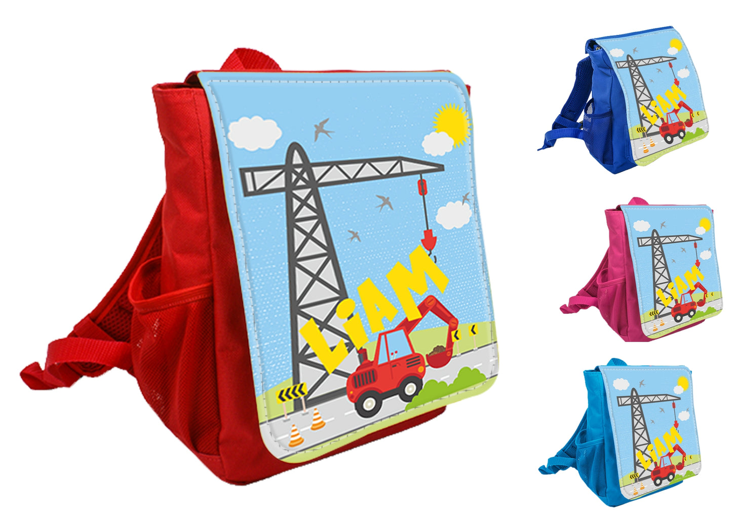 Rucksack Kindergarten Baustelle - wolga-kreativ