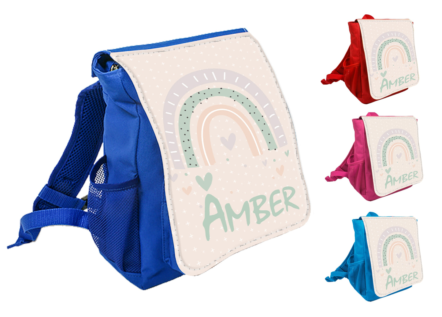 Rucksack Kindergarten Regenbogen - wolga-kreativ