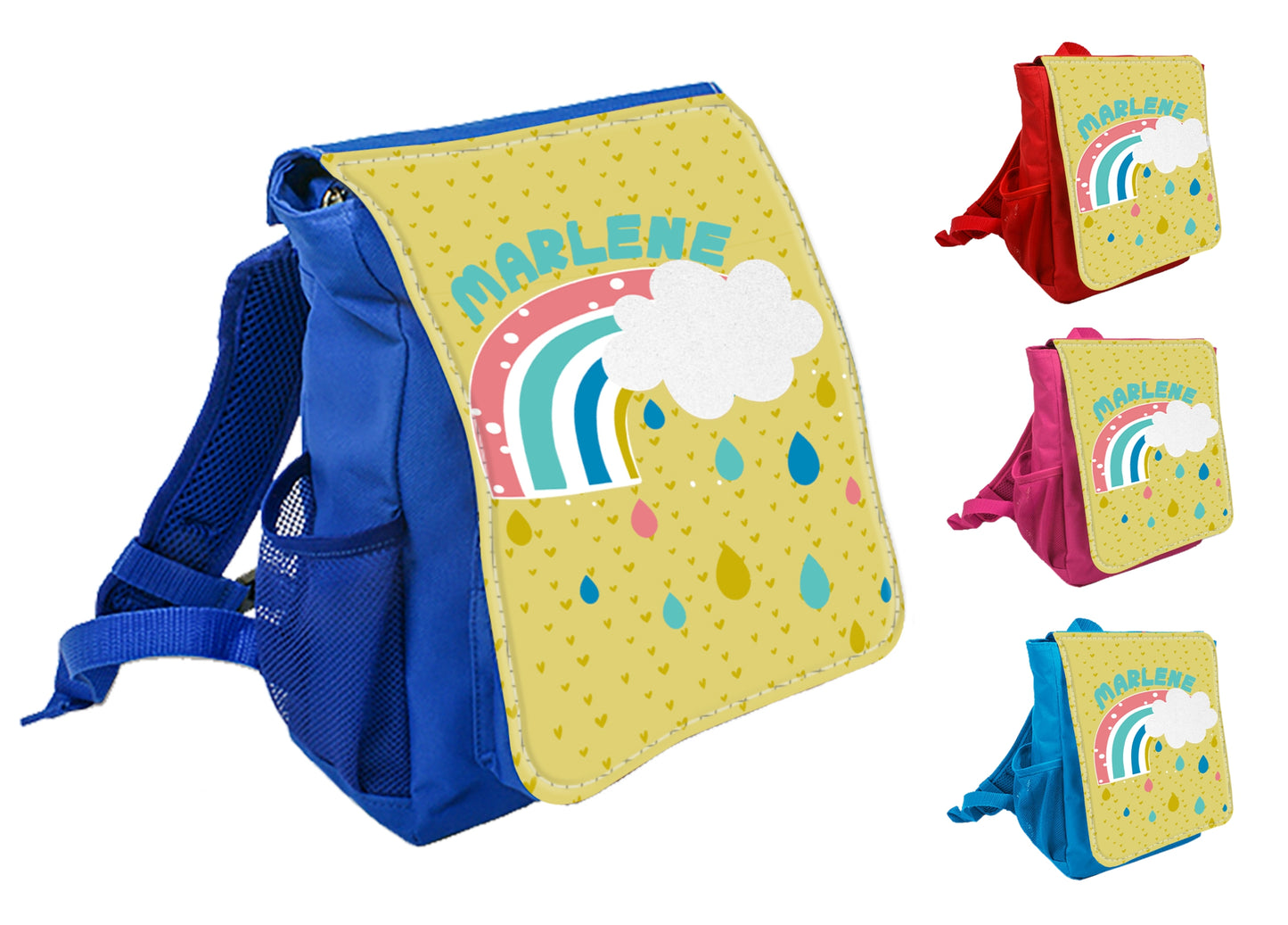 Rucksack Kindergarten Regenbogen - wolga-kreativ