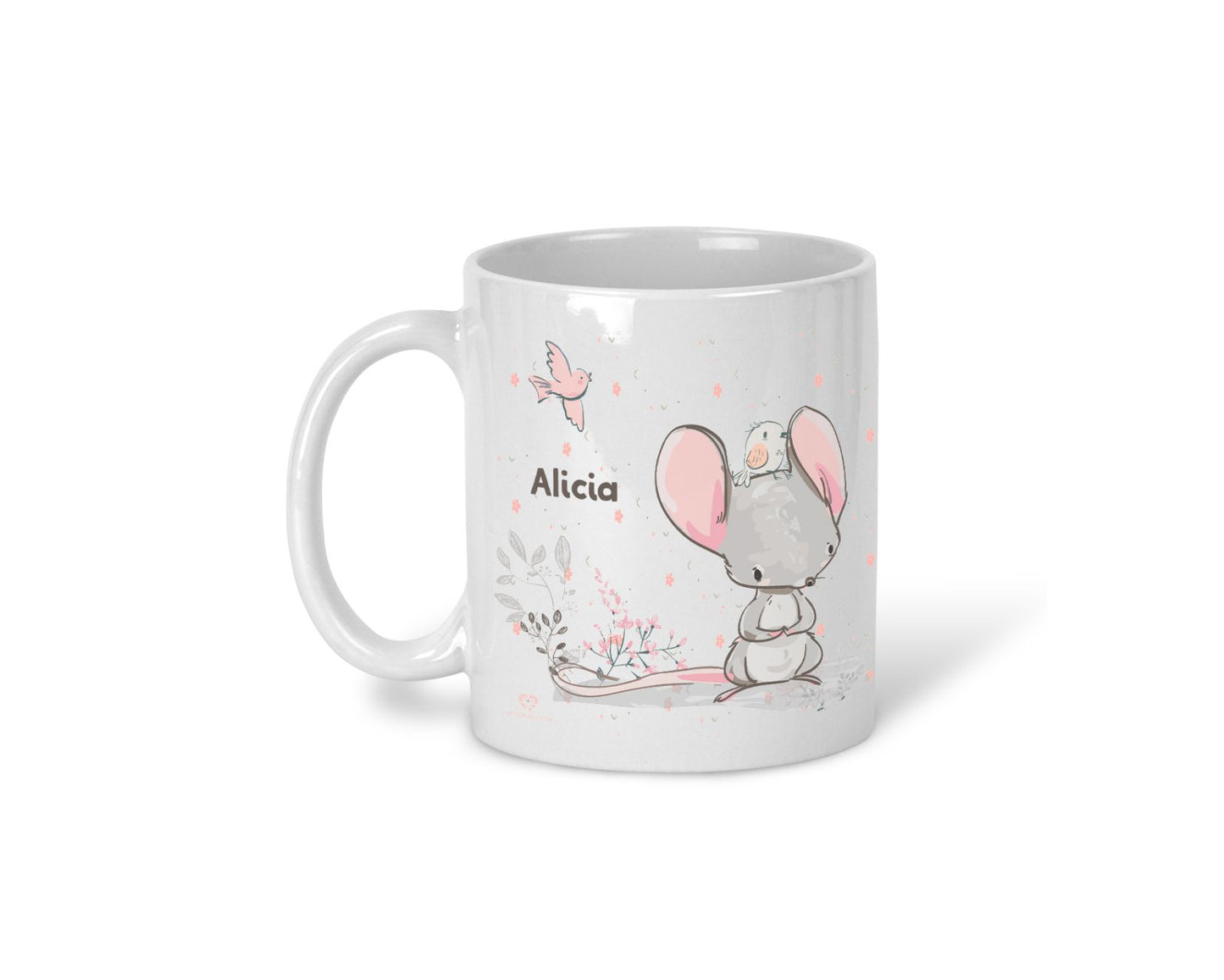 Kindertasse Waldtiere mit Name