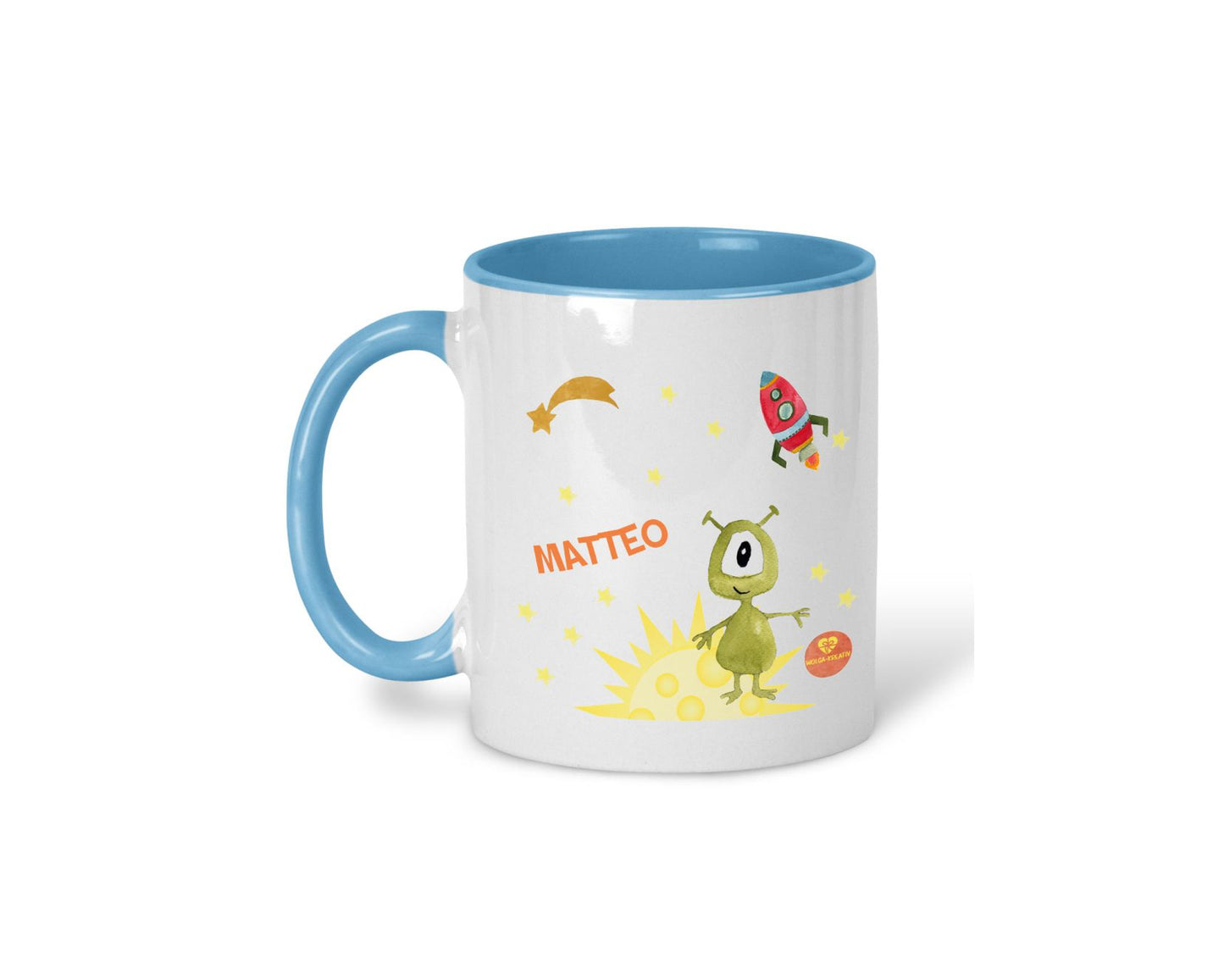 Kindertasse Weltraum mit Name