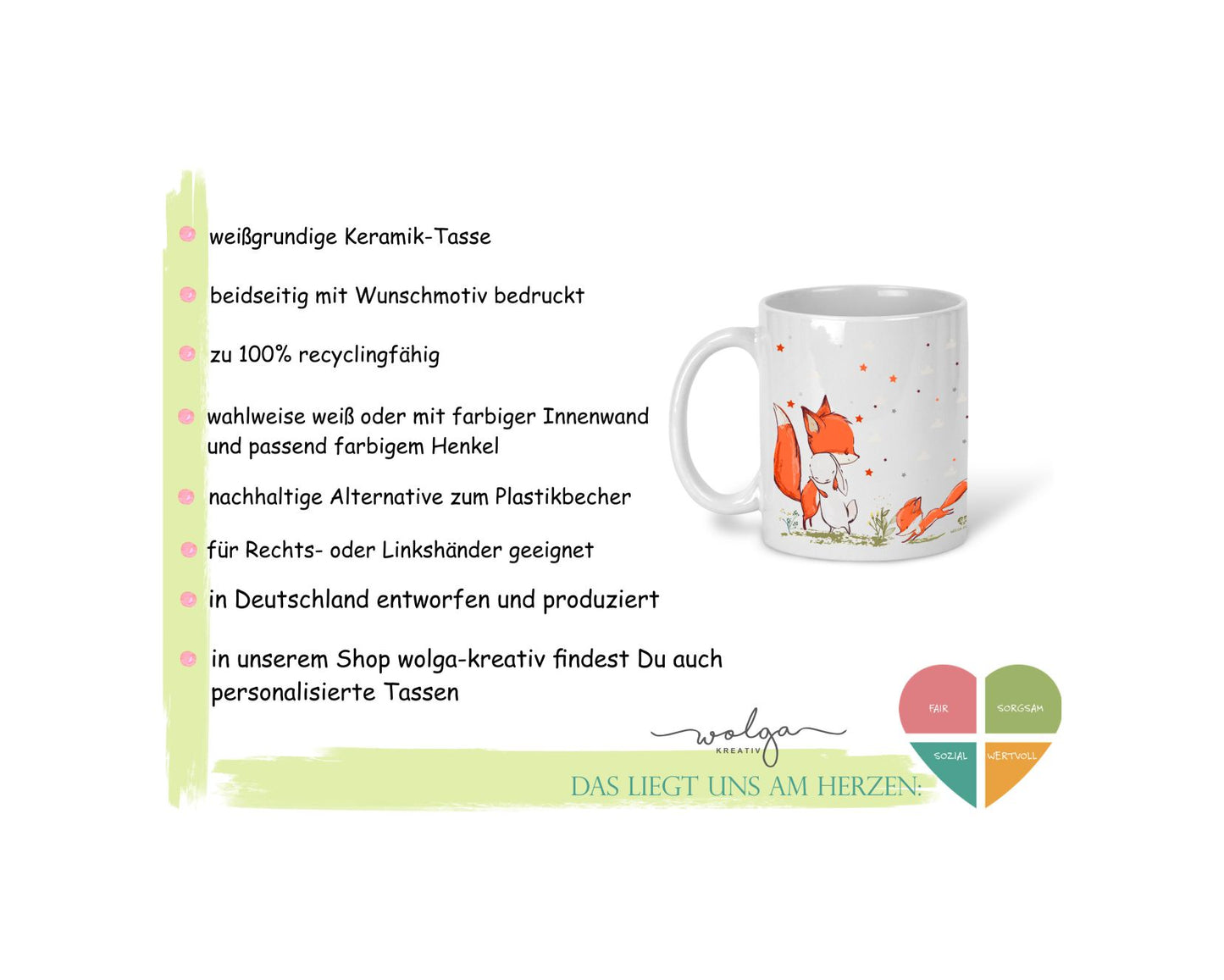 Kindertasse Boho mit Name