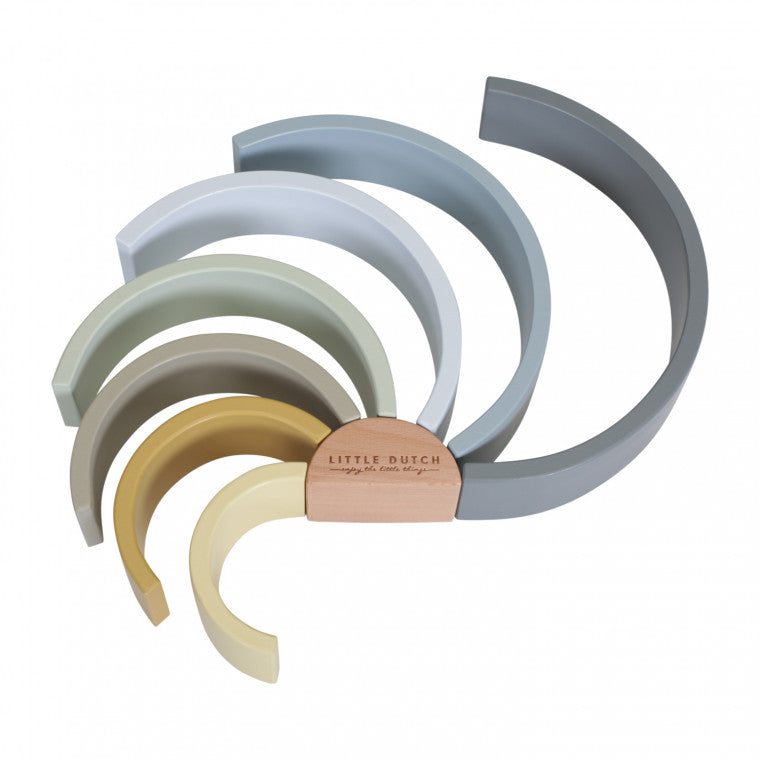 Little Dutch Regenbogen Stapelturm Blue