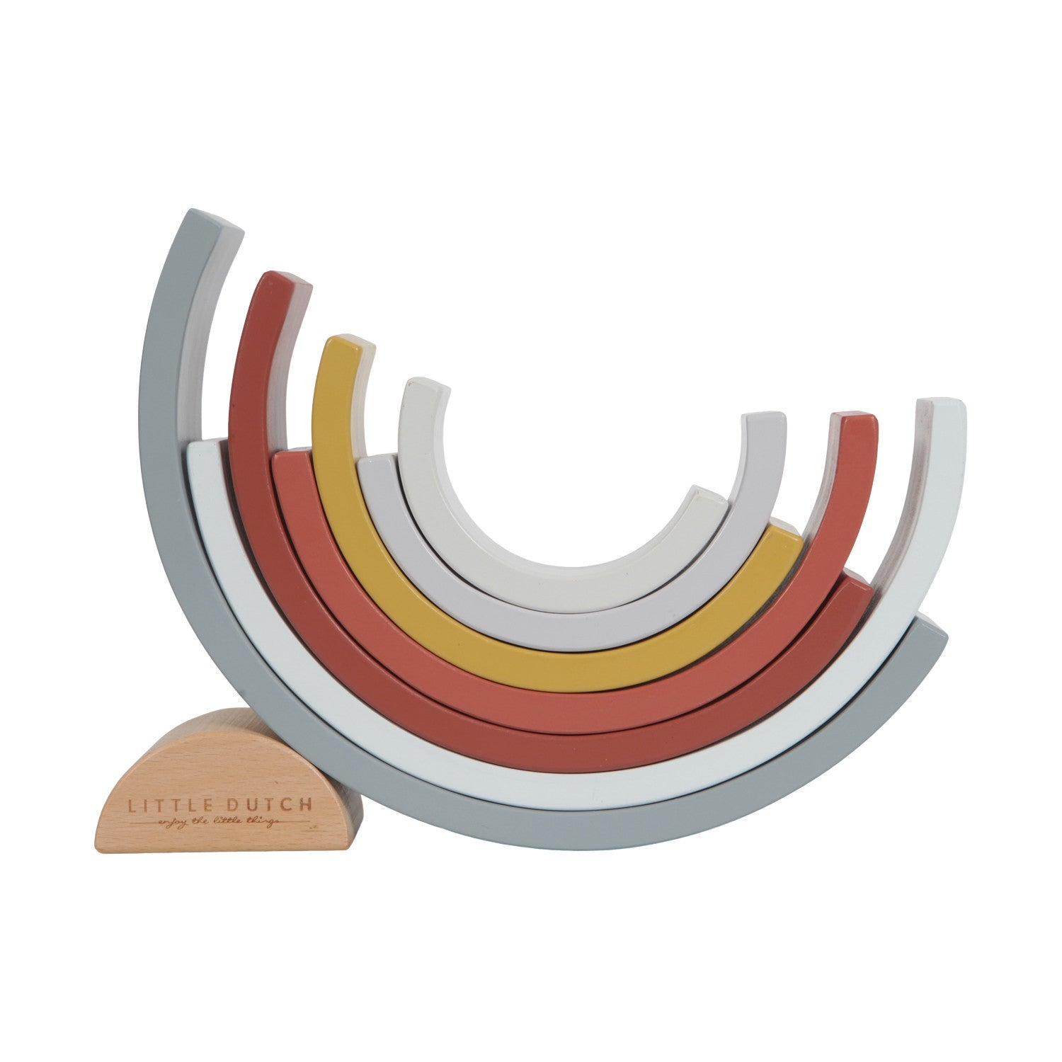 Little Dutch Regenbogen Stapelturm Pure & Nature