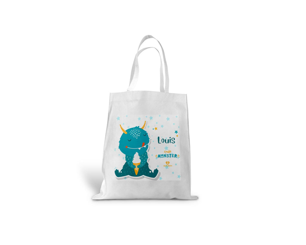 kindertasche einkaufstasche eismonster mit name wolga-kreativ