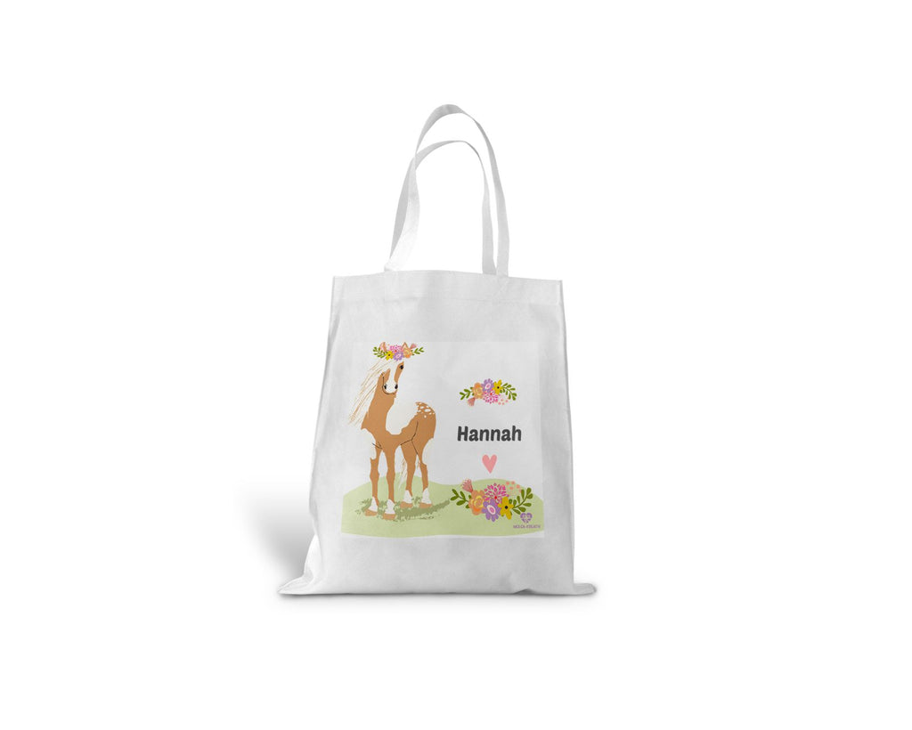 kindertasche stofftasche personalisiert Pony name bedruckt wolga-kreativ  