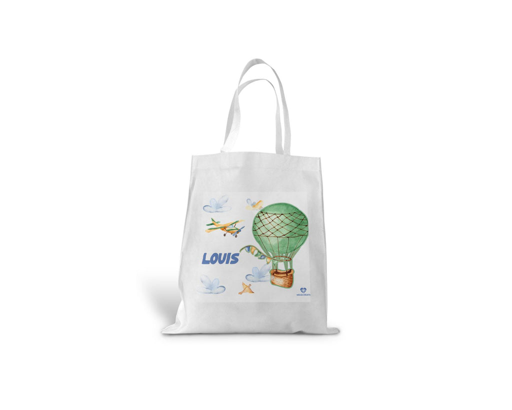 kindertasche einkaufstasche heißluftballon mit name wolga-kreativ