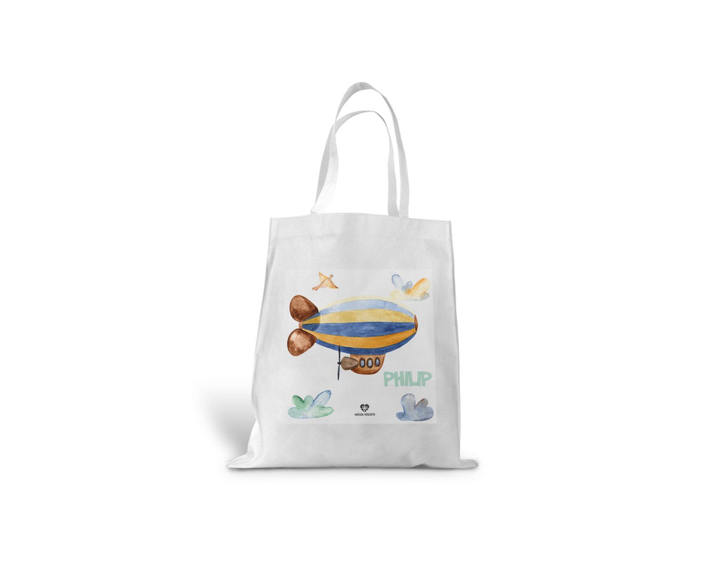 kindertasche einkaufstasche zeppelin mit name wolga-kreativ