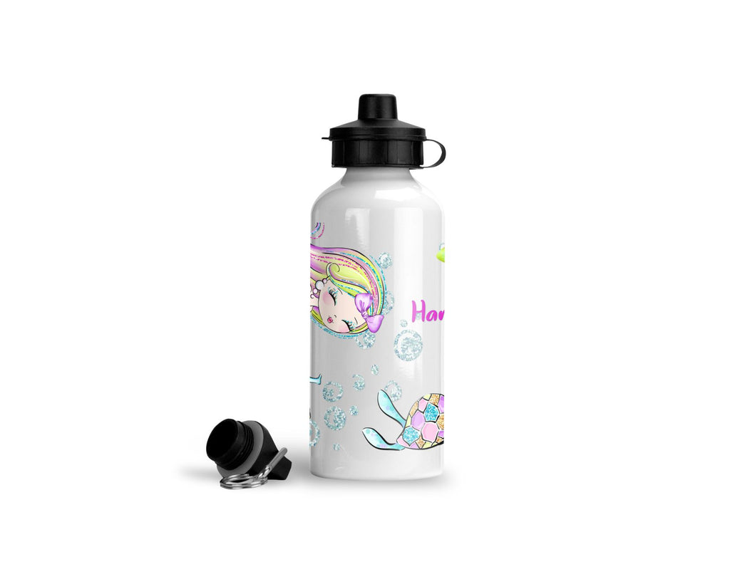  personalisierte trinkflasche Meerjungfrau Schildkröte kindergarten schule name wolga-kreativ