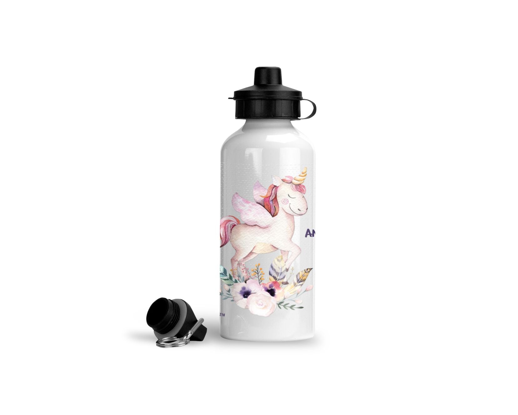 personalisierte trinkflasche Einhorn Boho kindergarten schule name wolga-kreativ