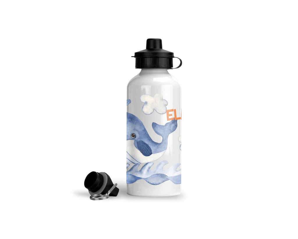  personalisierte trinkflasche Wal kindergarten schule name wolga-kreativ