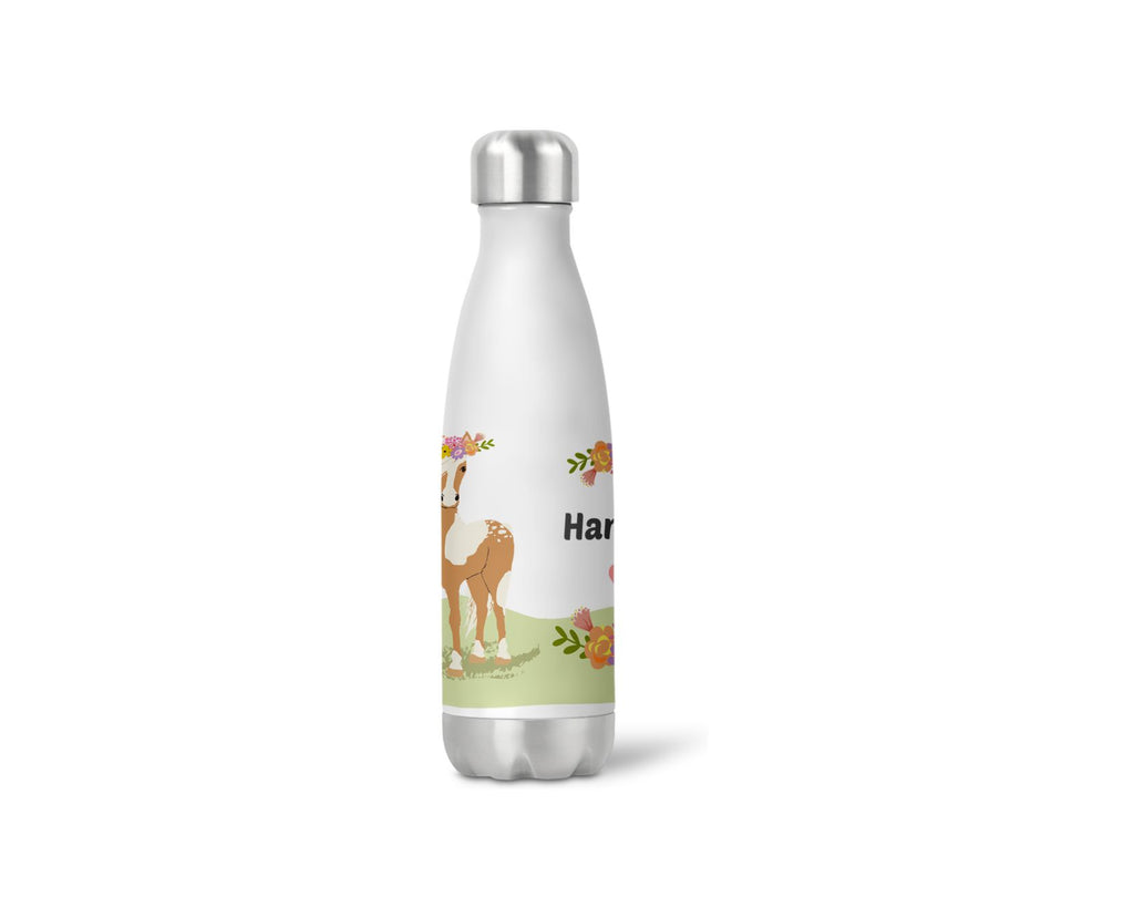 thermoflasche isolierflasche trinkflasche personalisiert Pony wolga-kreativ