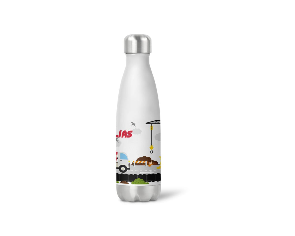 thermoflasche isolierflasche trinkflasche personalisiert Baukran wolga-kreativ